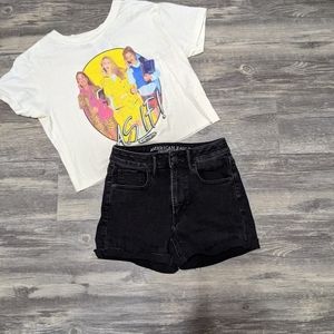 AEO Black Denim Shorts